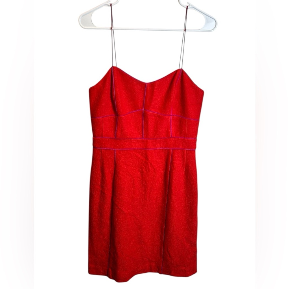 Banana Republic Valentines Day Red Pink Mini Wool Blend Dress Size 6